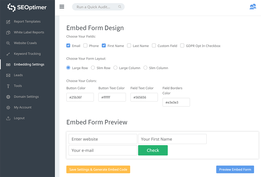 Desain formulir sematan